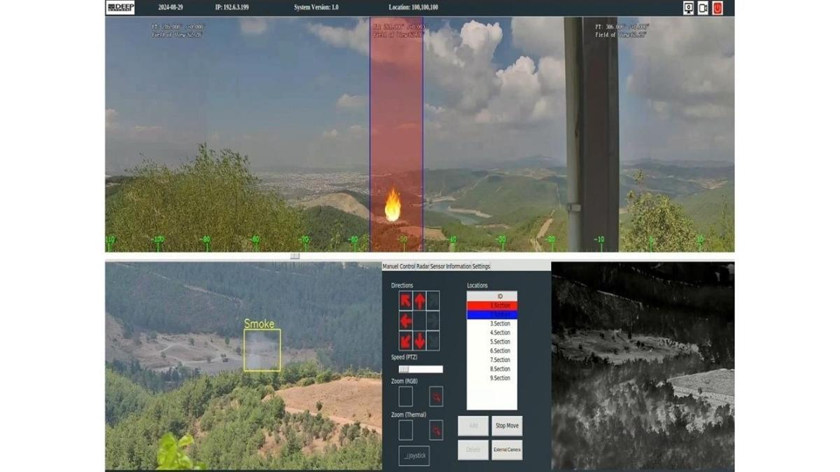 Yapay zeka radar ve alarm sistemi ile ormanlar 7/24 gzetim altnda