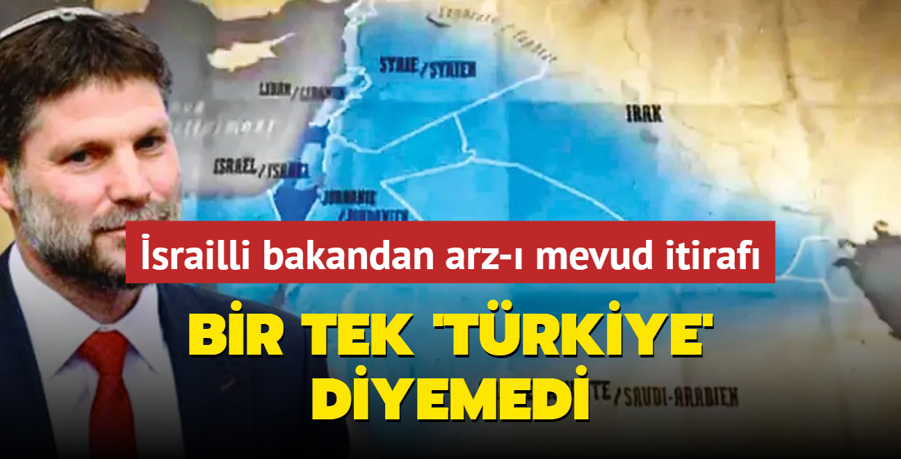 İsrailli bakandan arz-ı mevud itirafı…