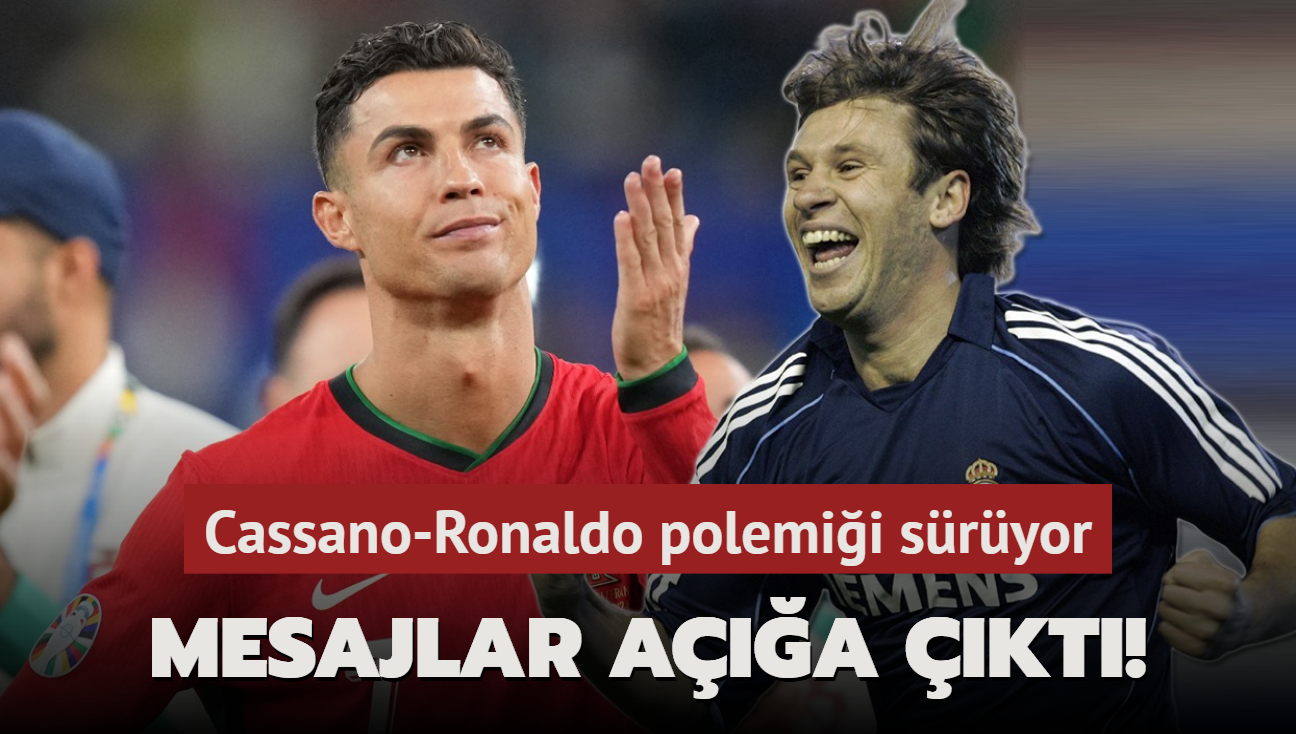 Mesajlar aa kt! Cassano-Ronaldo polemii sryor