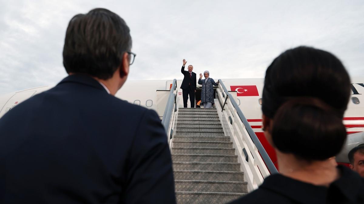 Bakan Erdoan Srbistan'dan ayrld