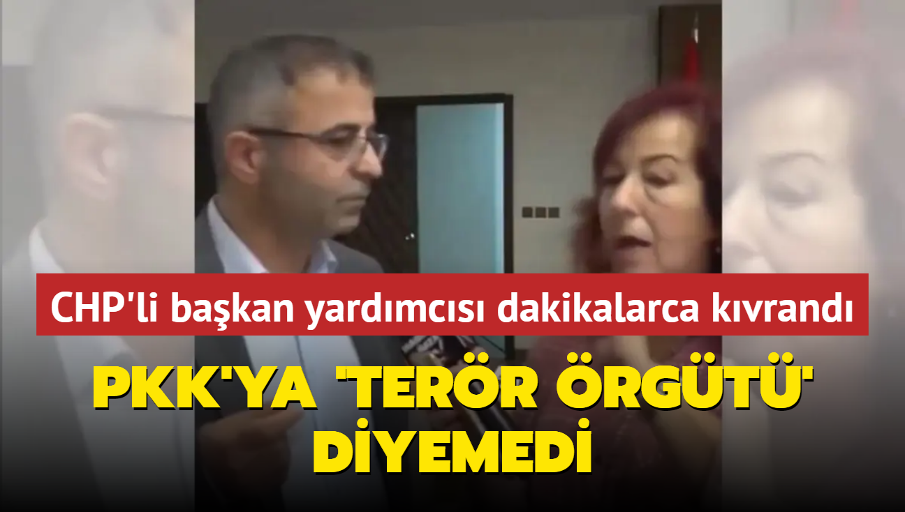 CHP'li bakan yardmcs kvrand! PKK'ya 'terr rgt' diyemedi