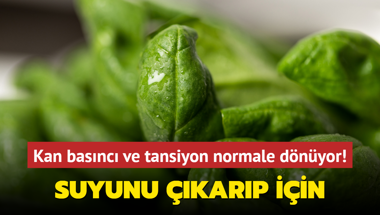 Kan basnc ve tansiyon normale dnyor! Suyunu karp iin, barsaklar alsn