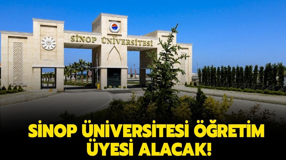 Sinop niversitesi retim yesi alacak!