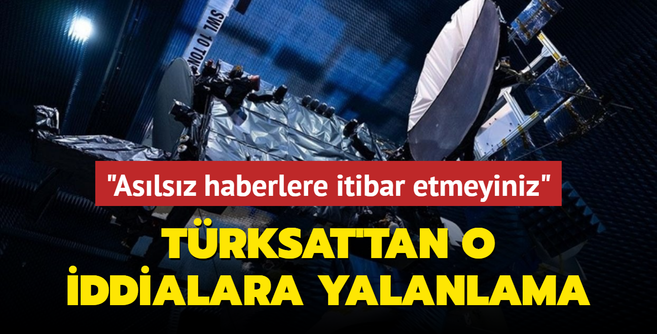 TRKSAT'tan srail meneli rn kulland iddialarna yalanlama