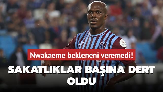 Anthony Nwakaeme, Trabzonspor'da bekleneni veremedi! Sakatlklar bana dert oldu