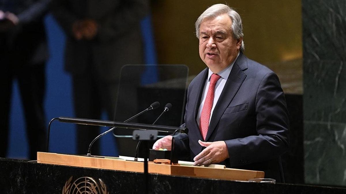 Guterres, srail'in Gazze'nin kuzeyindeki saldrlarn knad