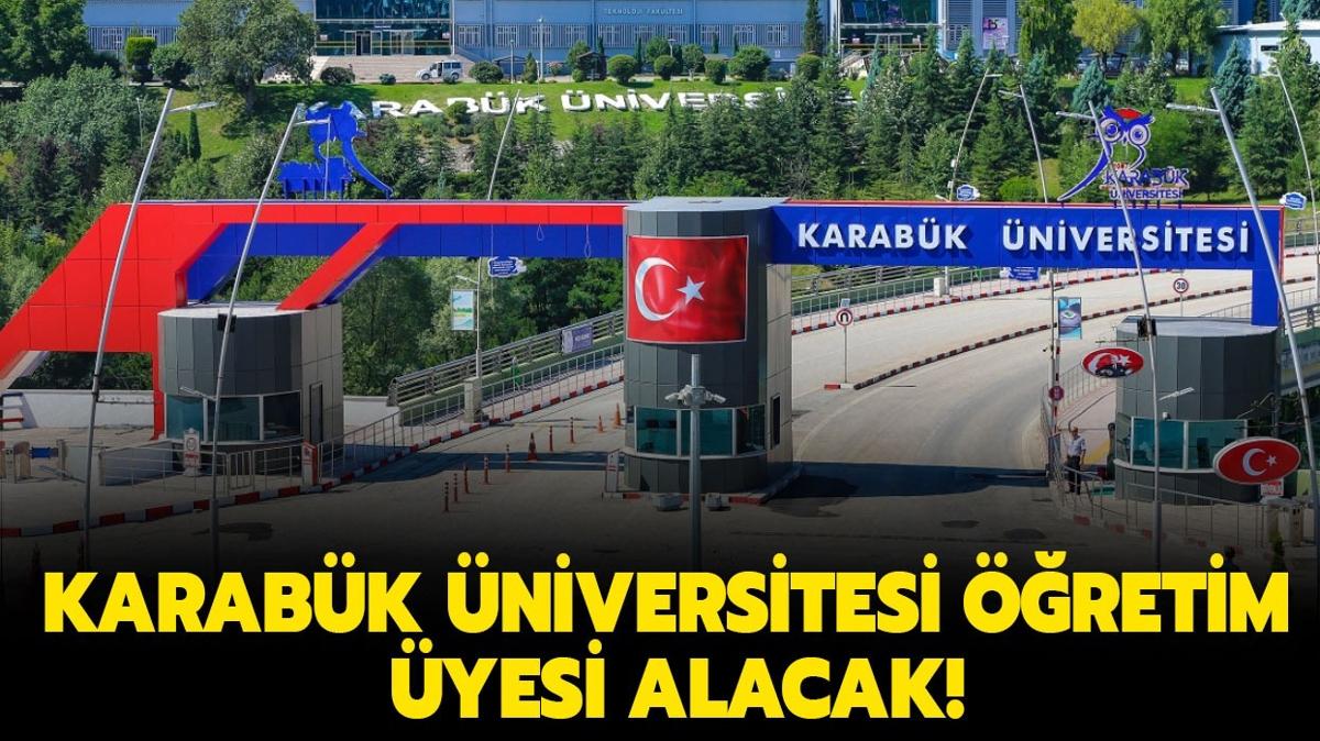 Karabk niversitesi retim yesi alacak!