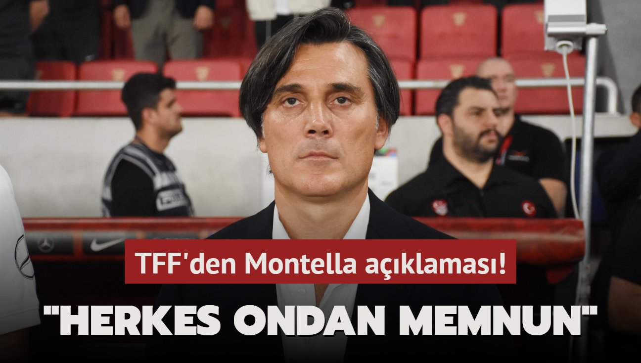 TFF'den Montella aklamas! "Herkes ondan memnun"