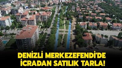 Denizli Merkezefendi'de icradan satlk tarla!