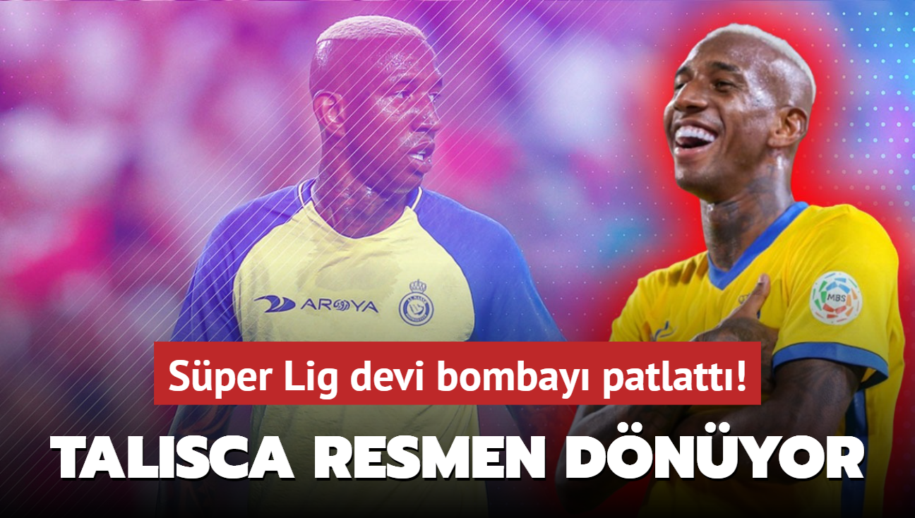 Sper Lig devi bombay patlatt: Anderson Talisca resmen dnyor!