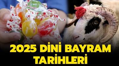 2025 dini bayram tarihleri | Ramazan ve Kurban Bayram ne zaman?