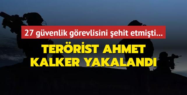 Terrist Ahmet Kalker canl olarak yakaland