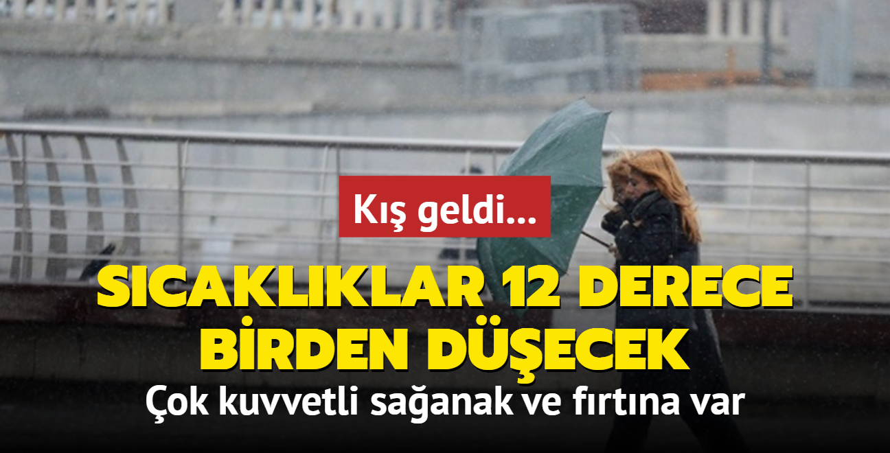 K geldi... Meteoroloji'den son dakika uyars: Scaklklar 12 derece birden decek