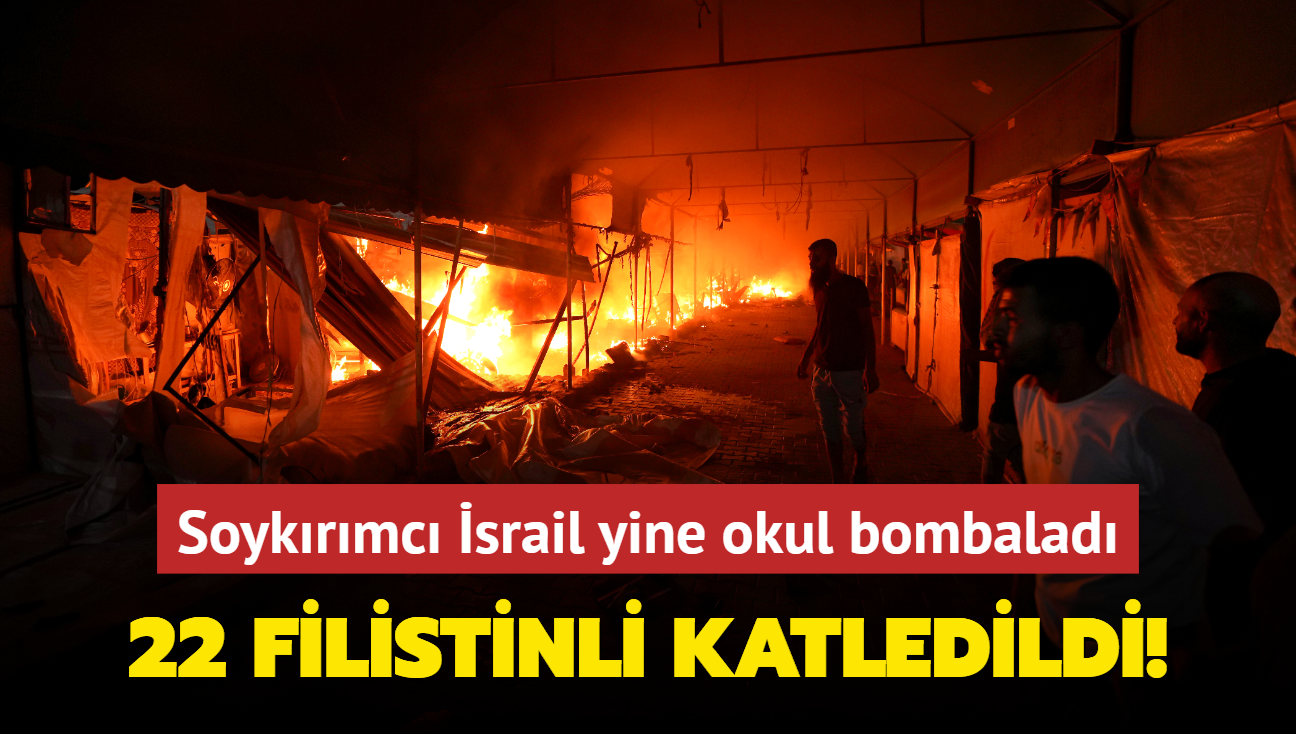 Soykrmc srail yine okul bombalad... 22 Filistinli katledildi!