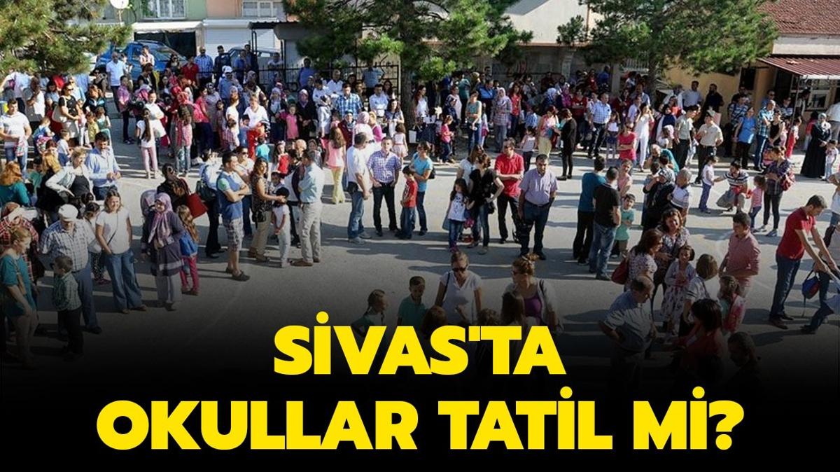 Sivas'ta bugn okullar tatil mi" Sivas'ta okullar ka gn tatil oldu"