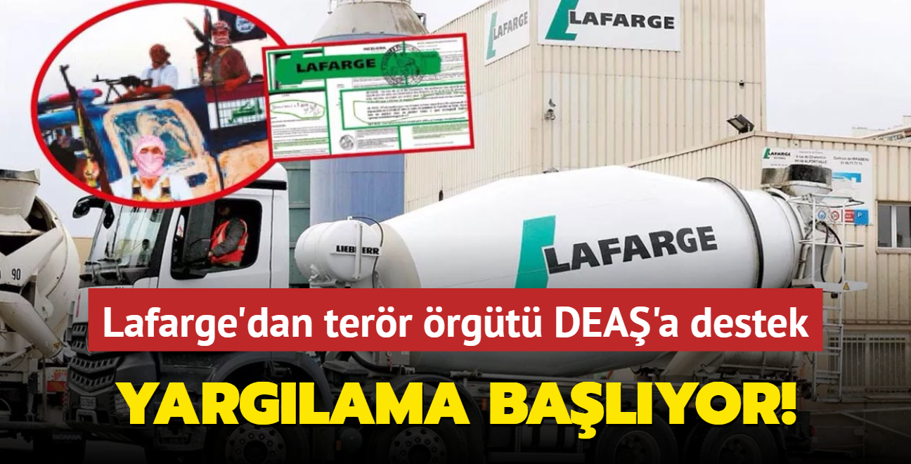 Terr rgt DEA' finanse etmekle sulanyordu... Lafarge yarglanacak!