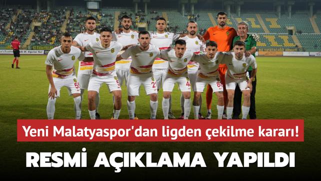 Yeni Malatyaspor'dan ligden ekilme karar! Resmi aklama yapld