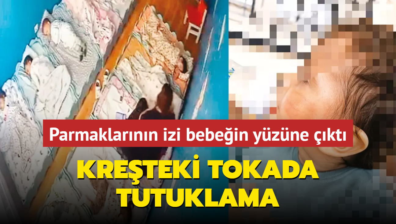 Kreteki tokada tutuklama! Parmaklarnn izi bebein yzne kt