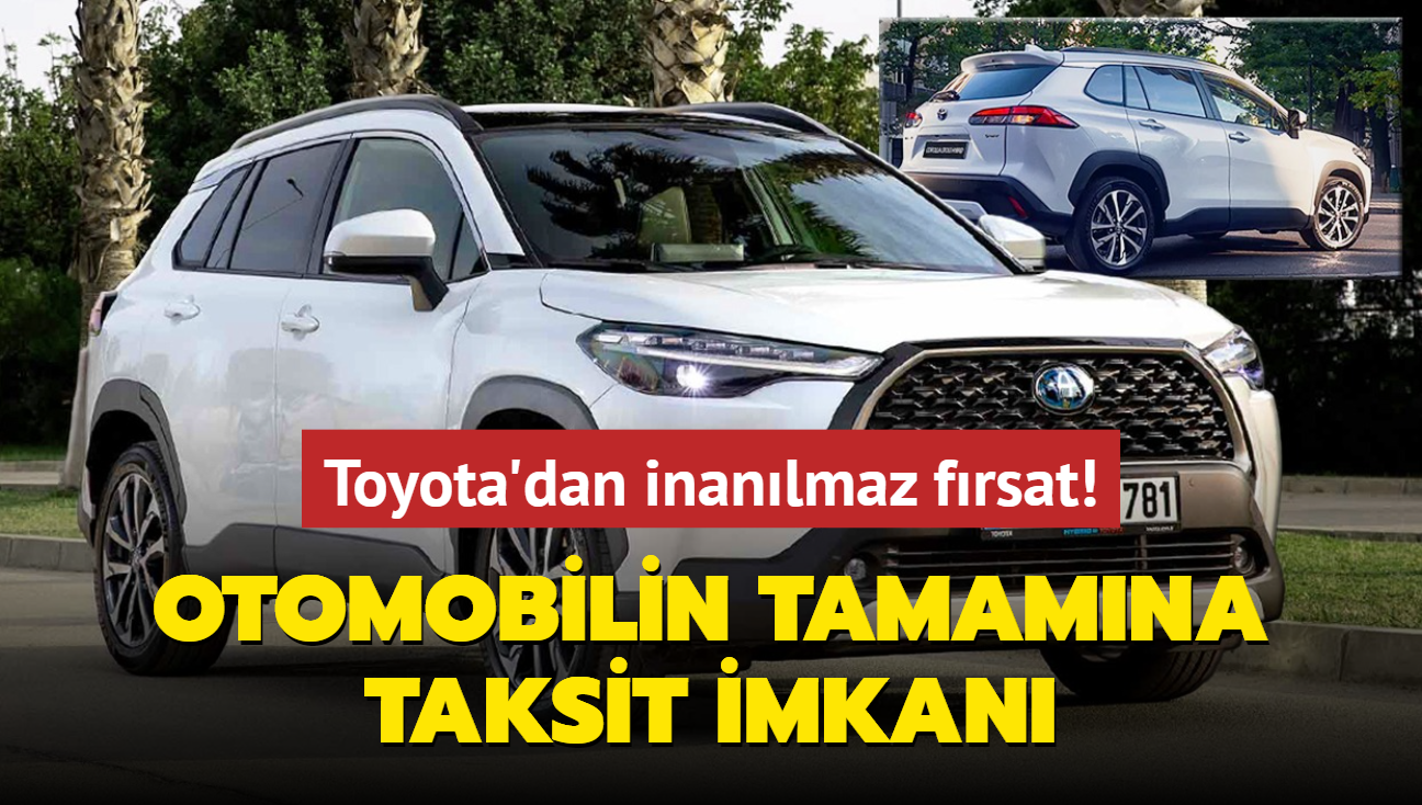 Toyota'dan inanlmaz frsat: Otomobilin tamamna taksit! stelik Corolla'da 200 bin TL indirim var