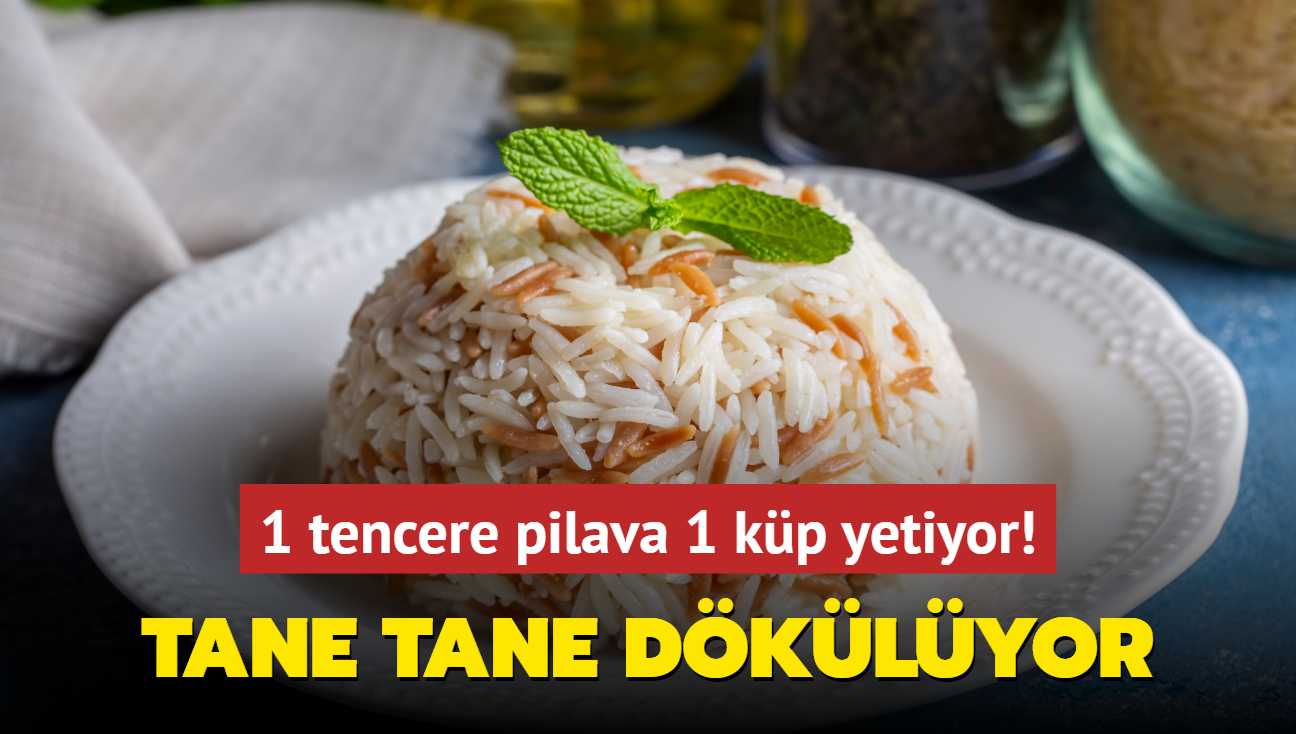 1 tencere pilava bir kp yetiyor! Tane tane dklyor, elti atlatan pf noktas kaynatmak deil kavurmak