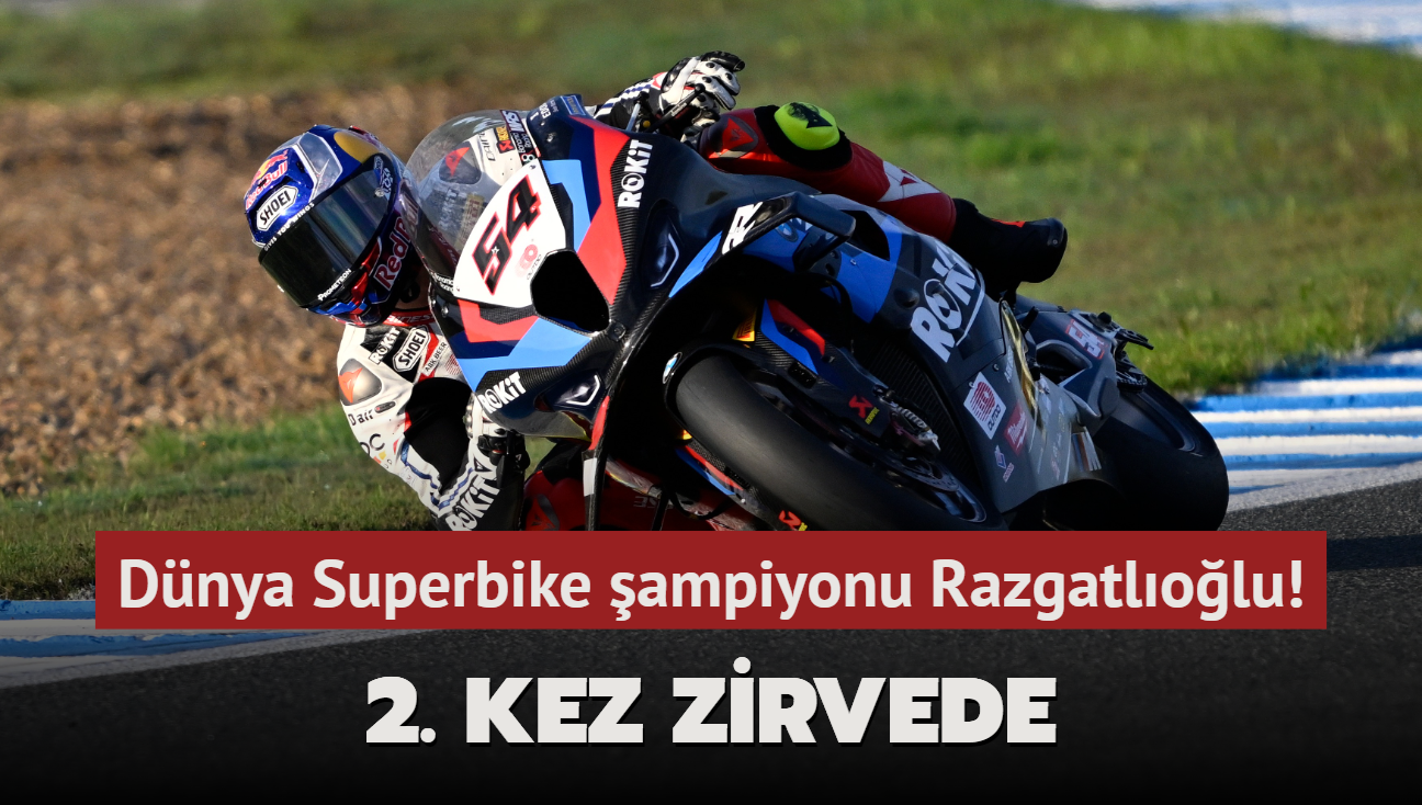 2. kez zirvede! Dnya Superbike ampiyonas'nda zafer Toprak Razgatlolu'nun