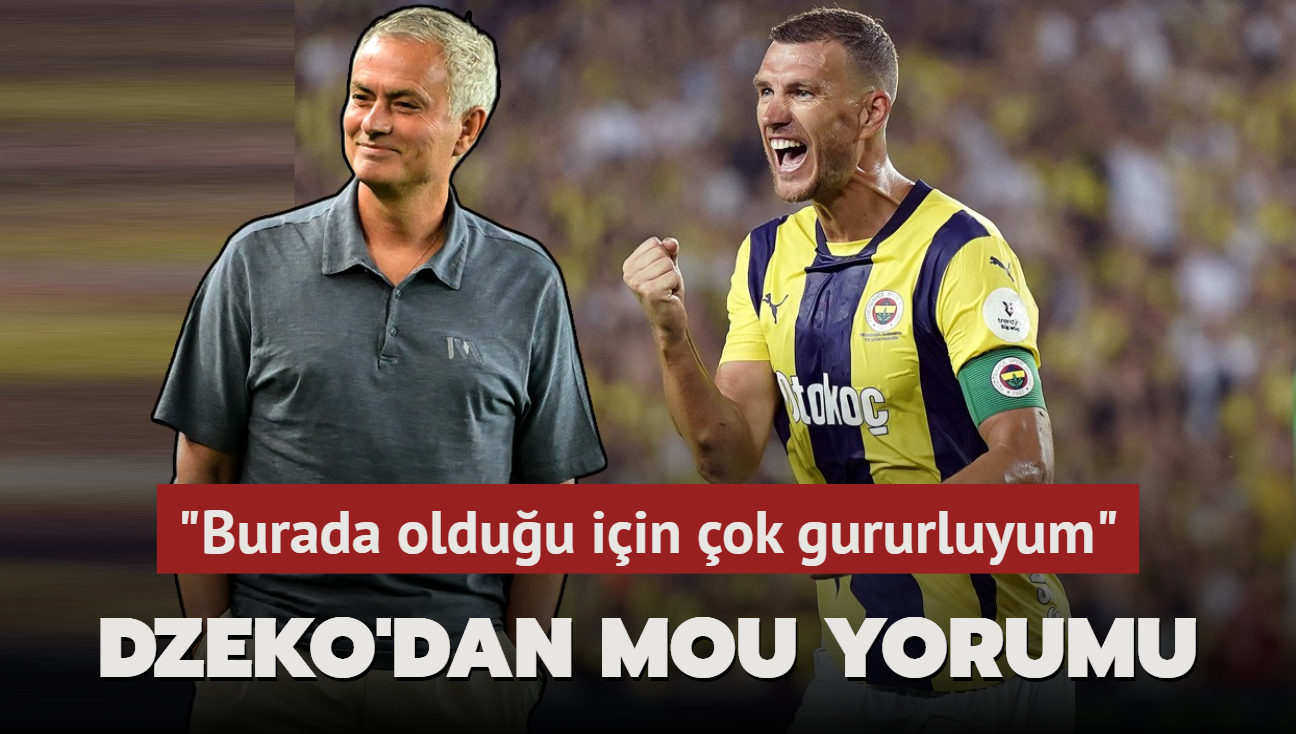 Dzeko'dan Mourinho yorumu! "Burada olduu iin ok gururluyum"