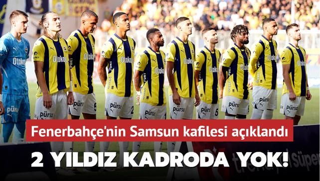 Fenerbahe'nin Samsun kafilesi akland! 2 yldz kadroda yok