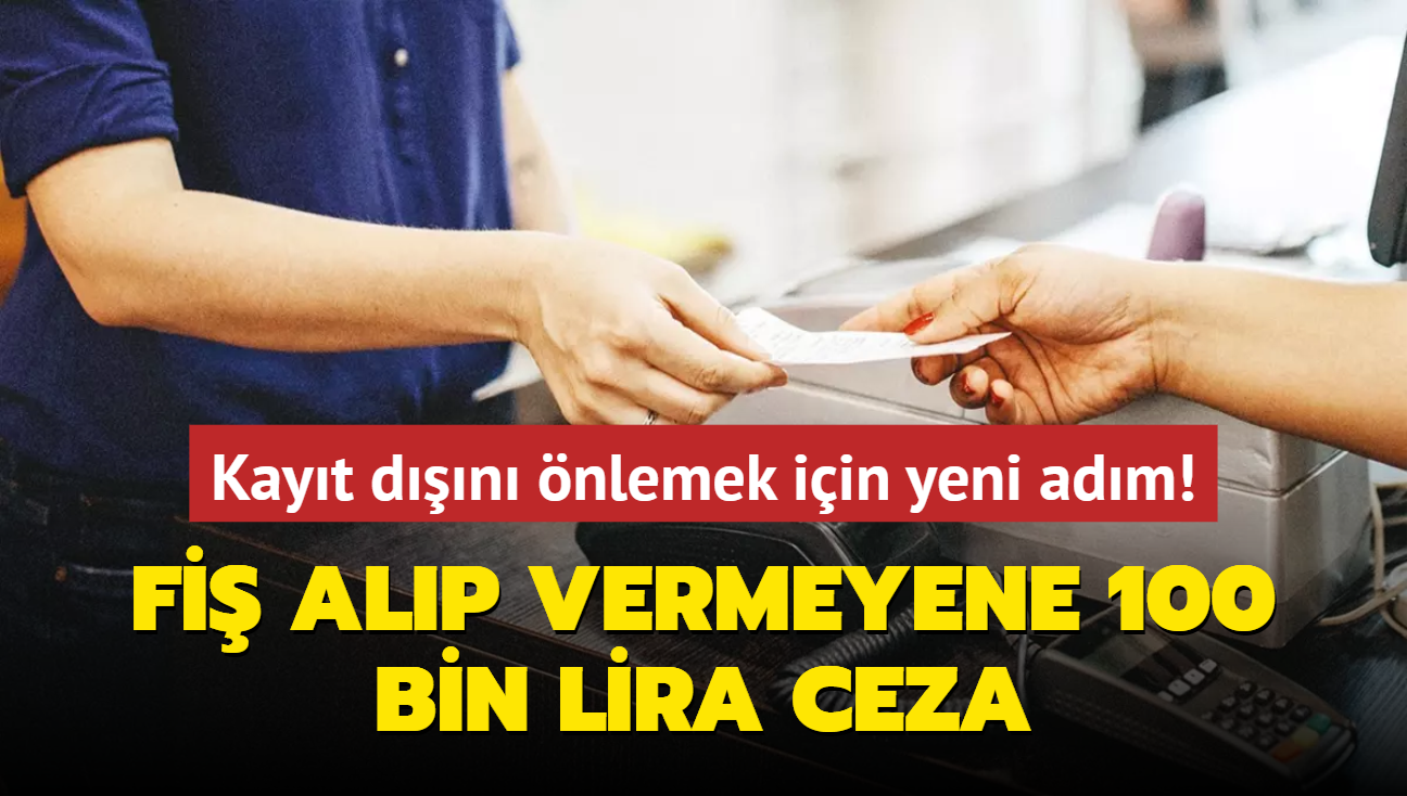 Kayt dn nlemek iin yeni adm! Fi alp vermeyene 100 bin lira ceza