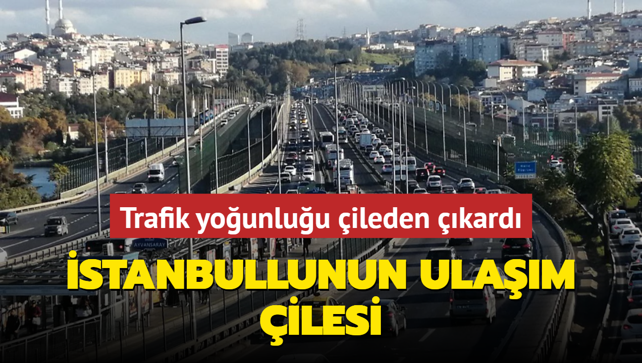 stanbullunun ulam ilesi... Trafik younluu ileden kard