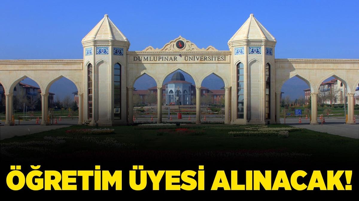 Ktahya Dumlupnar niversitesi retim yesi alacak!