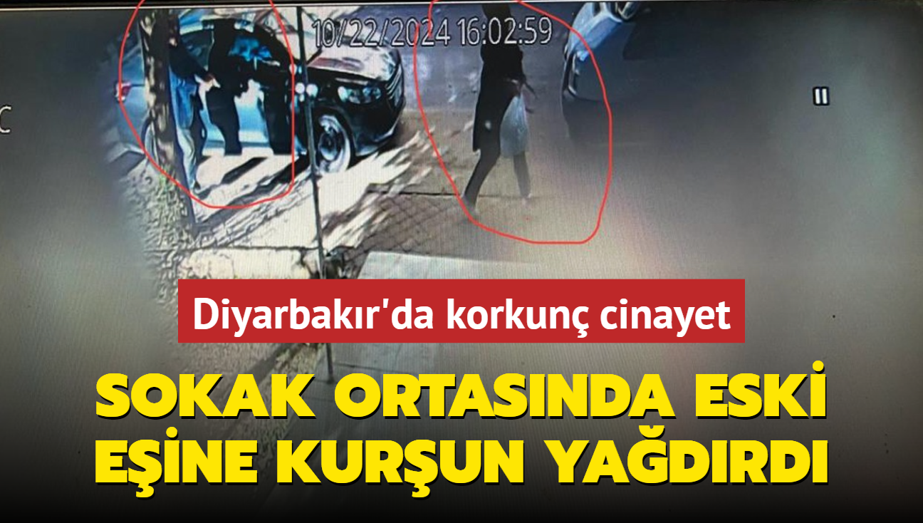 Diyarbakr'da korkun cinayet: Sokak ortasnda eski eine kurun yadrd