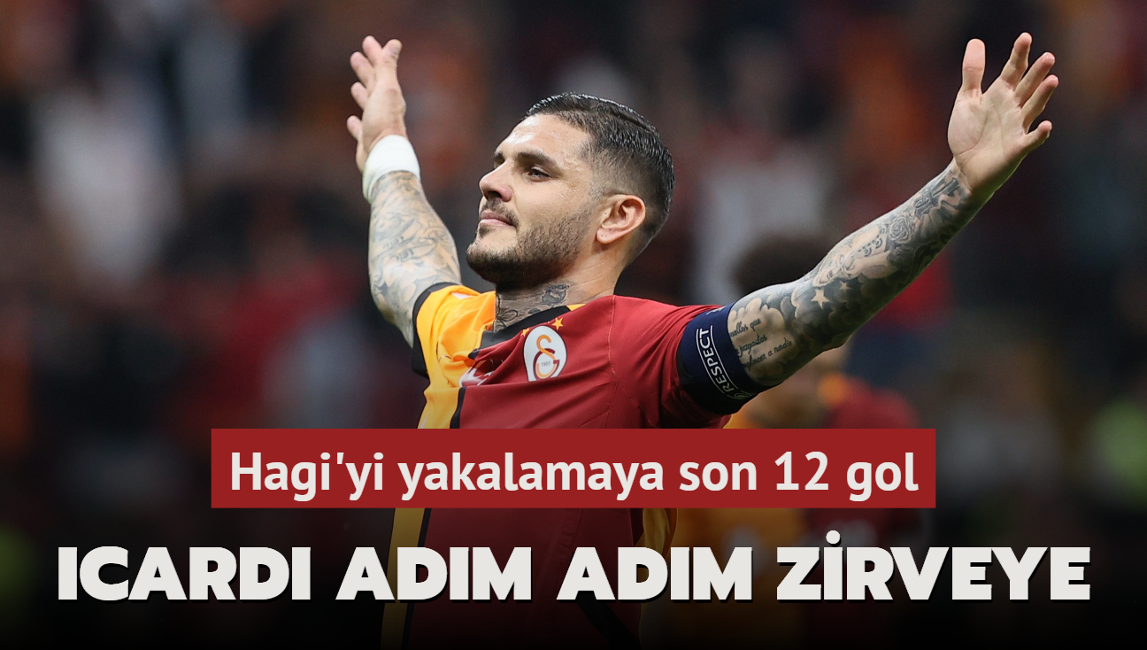 Icardi adm adm zirveye! Hagi'ye son 12 gol