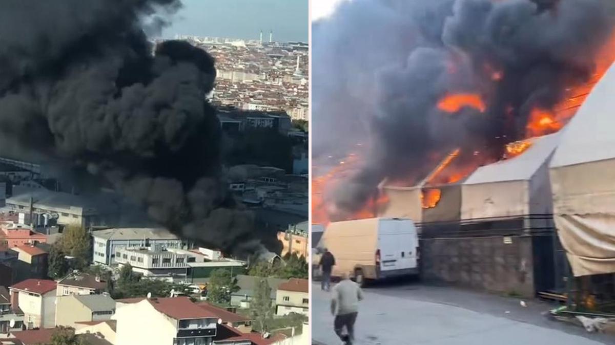 stanbul'da kuma deposunda yangn
