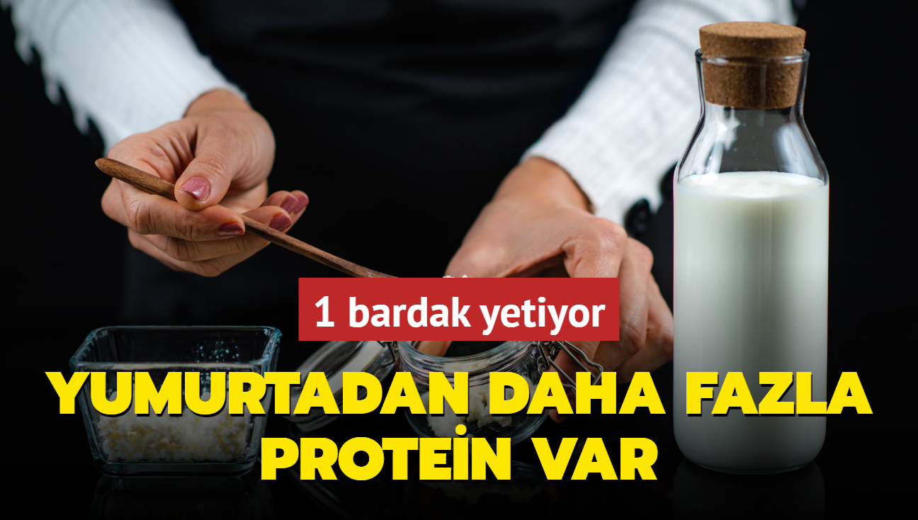 Yumurtann yerine 1 bardak iin! 2 kat daha fazla protein var! Kemikleri demir gibi yapyor