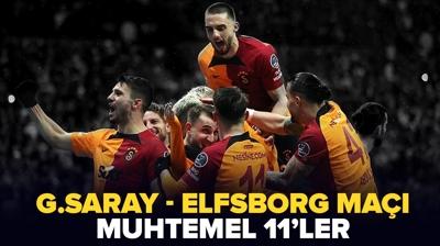 Galatasaray-Elfsborg ma kadrosu belli oldu! te Galatasaray-Elfsborg ma muhtemel ilk 11'leri