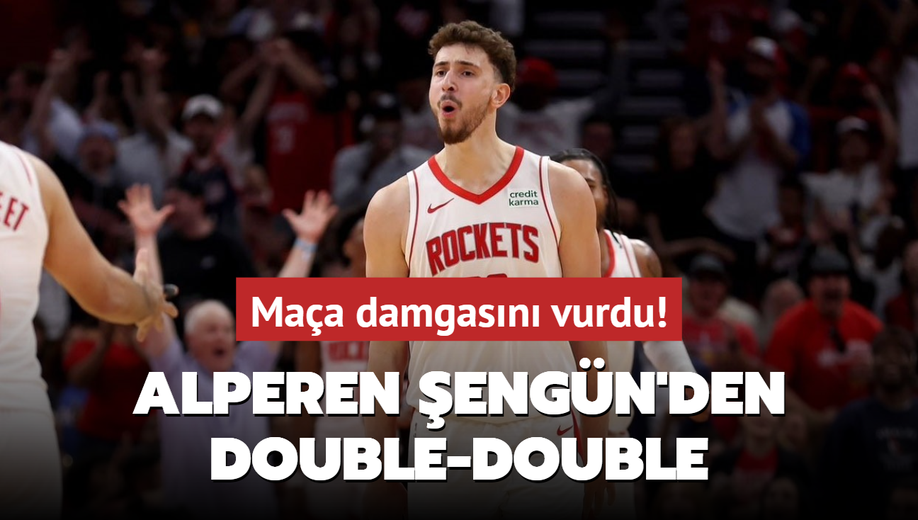 Alperen engn'den double-double! Maa damgasn vurdu