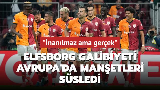 Aslan'n, Elfsborg galibiyeti Avrupa'da manetleri ssledi! "nanlmaz ama gerek"