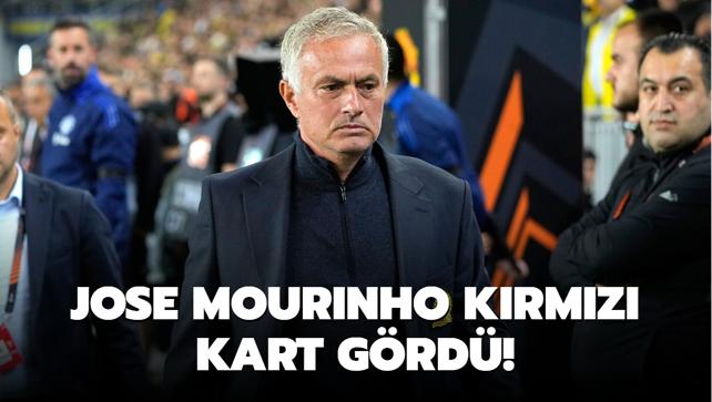 Jose Mourinho krmz kart grd!