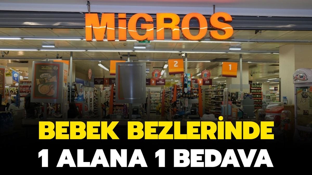 1 alana 1 bedava! Migros bebek bezi kampanyas 2024