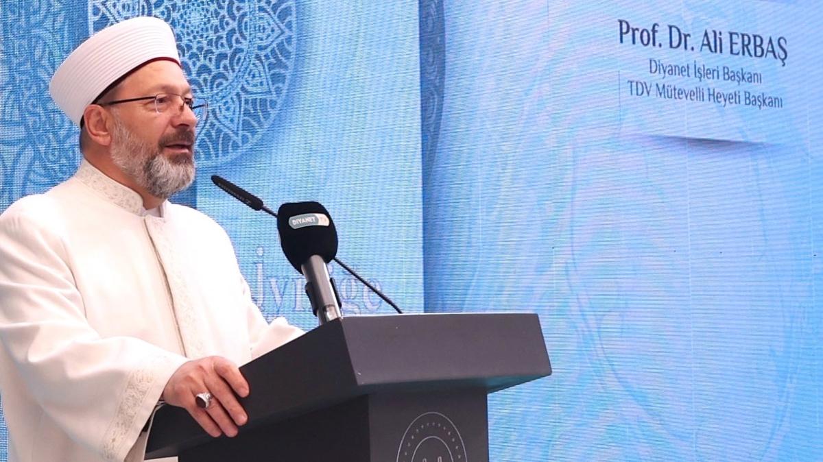 Diyanet leri Bakan Erba'tan Gazze mesaj: Yaplan zulmlerden ktl yaygnlatranlarn zldn zannetmeyin