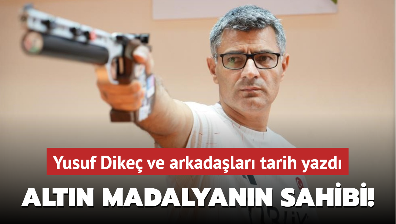 Altn madalyann sahibi! Yusuf Dike ve arkadalar bir kez daha tarih yazd