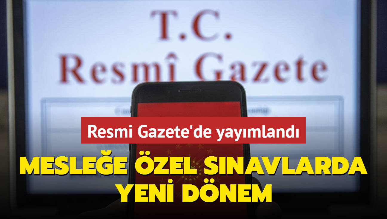 Meslee zel snavlarda yeni dnem! Resmi Gazete'de yaymland