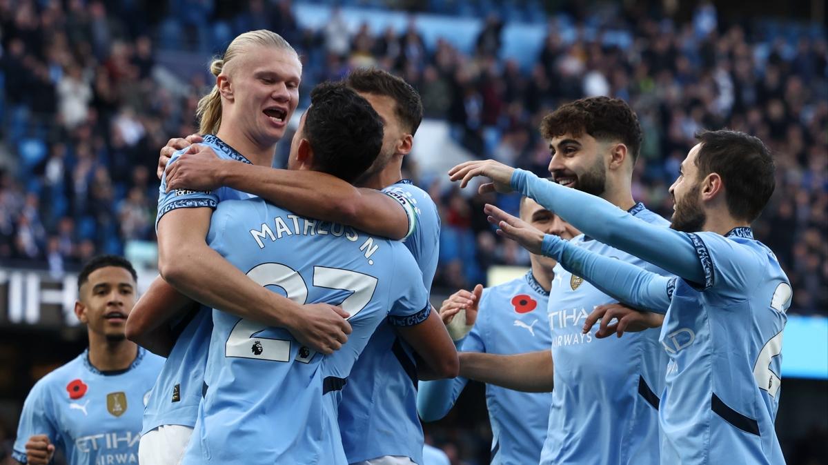 Erling Haaland, Manchester City'ye galibiyeti getirdi