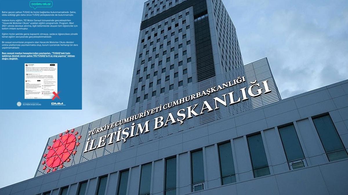 "Hain saldrya destek veren ahs TUSA'ta staj yapt" iddias yalanland