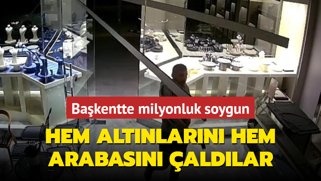 Bakentte milyonluk soygun: Hem altnlarn hem arabasn aldlar