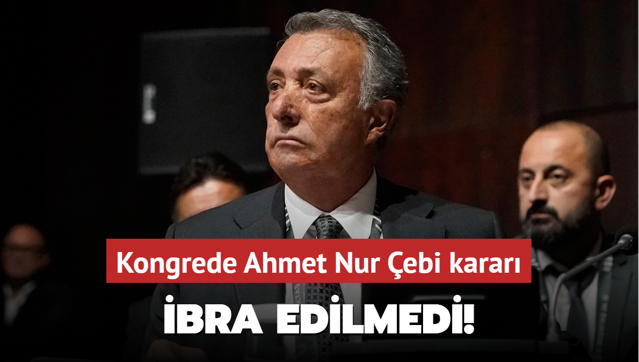 bra edilmedi! Kongrede Ahmet Nur ebi karar