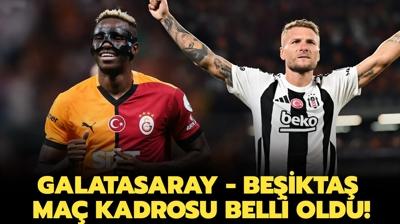 Galatasaray-Beikta ma kadrosu belli oldu! te GS-BJK derbi mann muhtemel ilk 11'leri