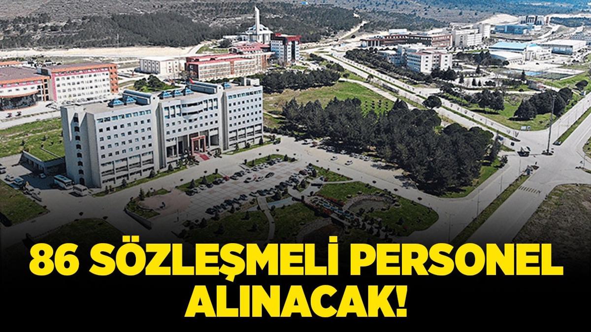 Balkesir niversitesi 86 Szlemeli Personel alacak!