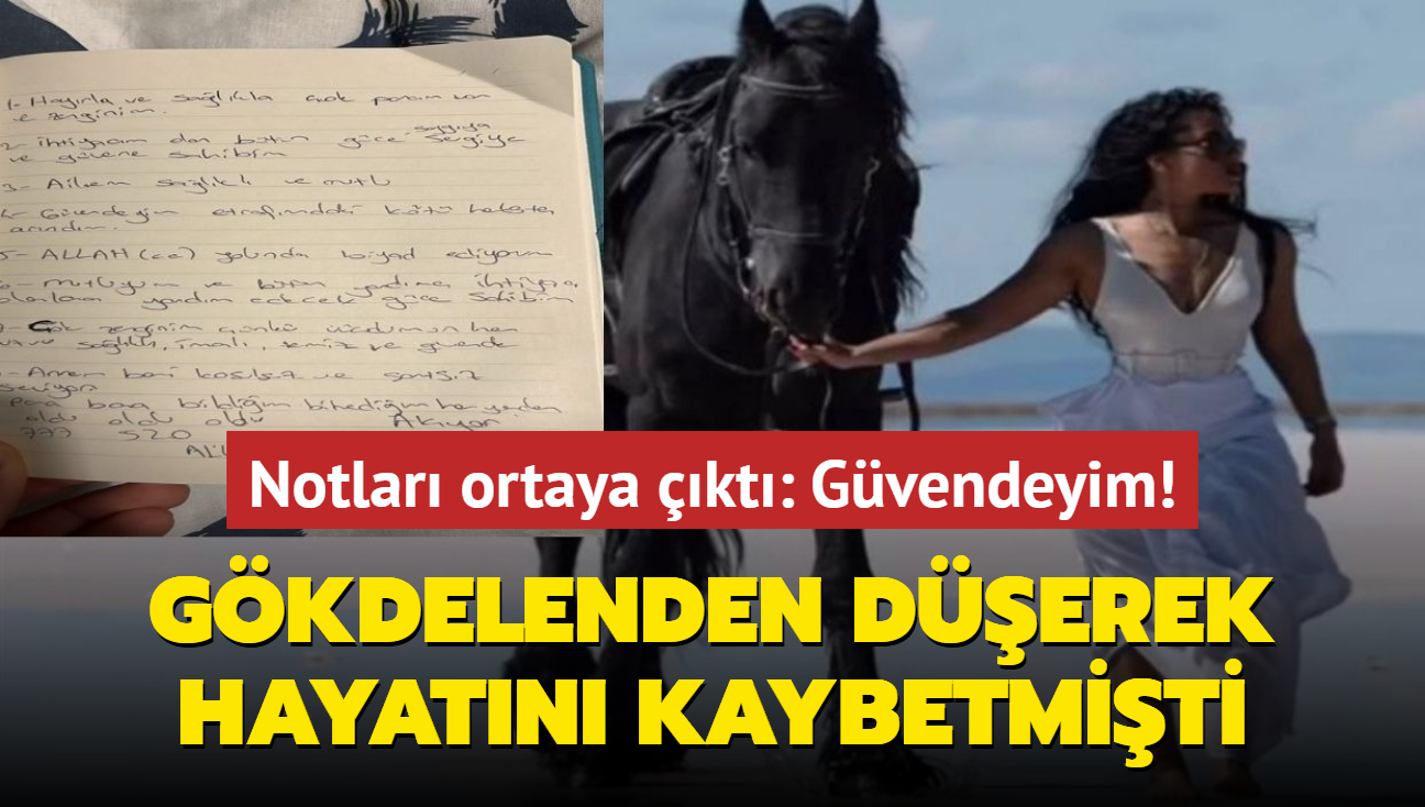 Ankara'da gkdelenden derek hayatn kaybeden Semanur'un notlar bulundu