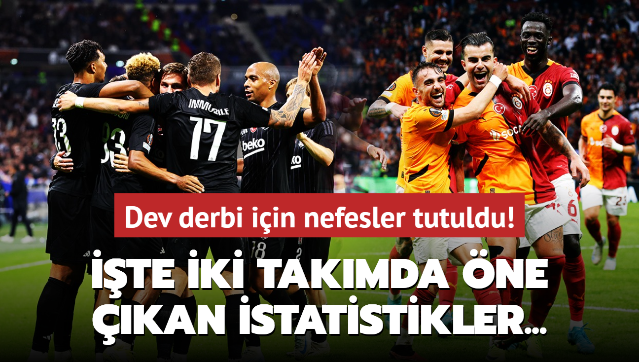 Dev derbi iin nefesler tutuldu! te iki takmda ne kan istatistikler...